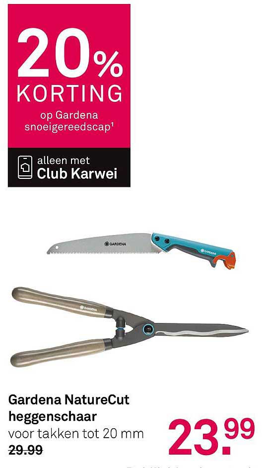 Gardena NatureCut heggenschaar voor takken tot 20 mm