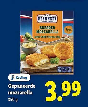 Gepaneerde mozzarella