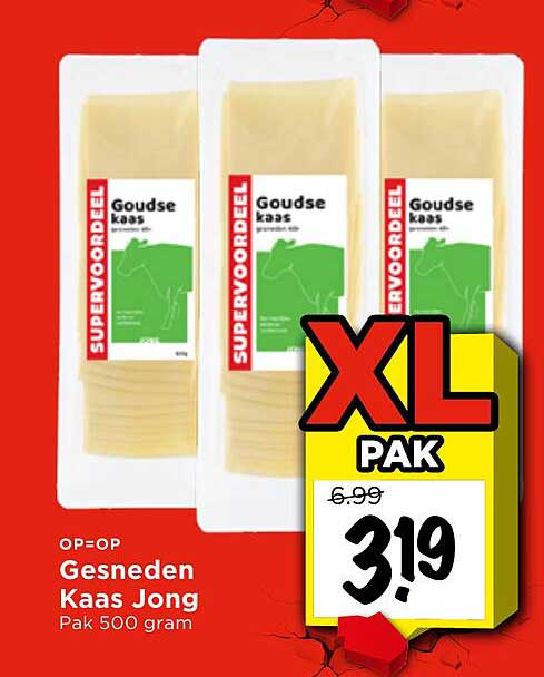 Gesneden Kaas Jong Pak 500 gram