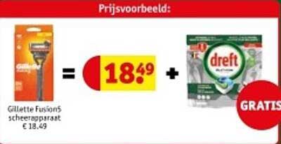 Gillette Fusion5 scheerapparaat € 18,49