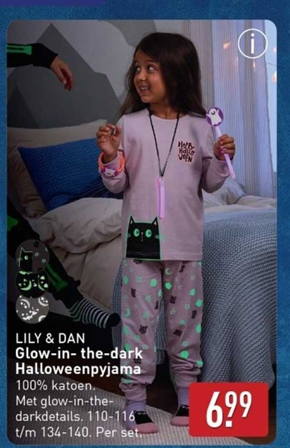 Glow-in- the-dark Halloweenpyjama