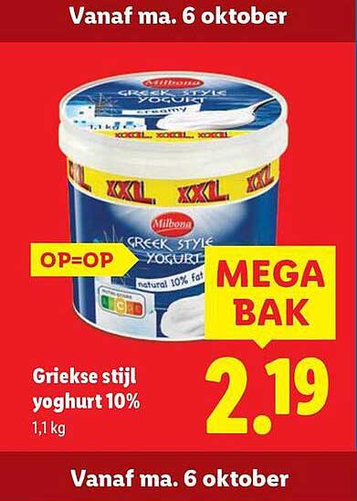 Griekse stijl yoghurt 10%
