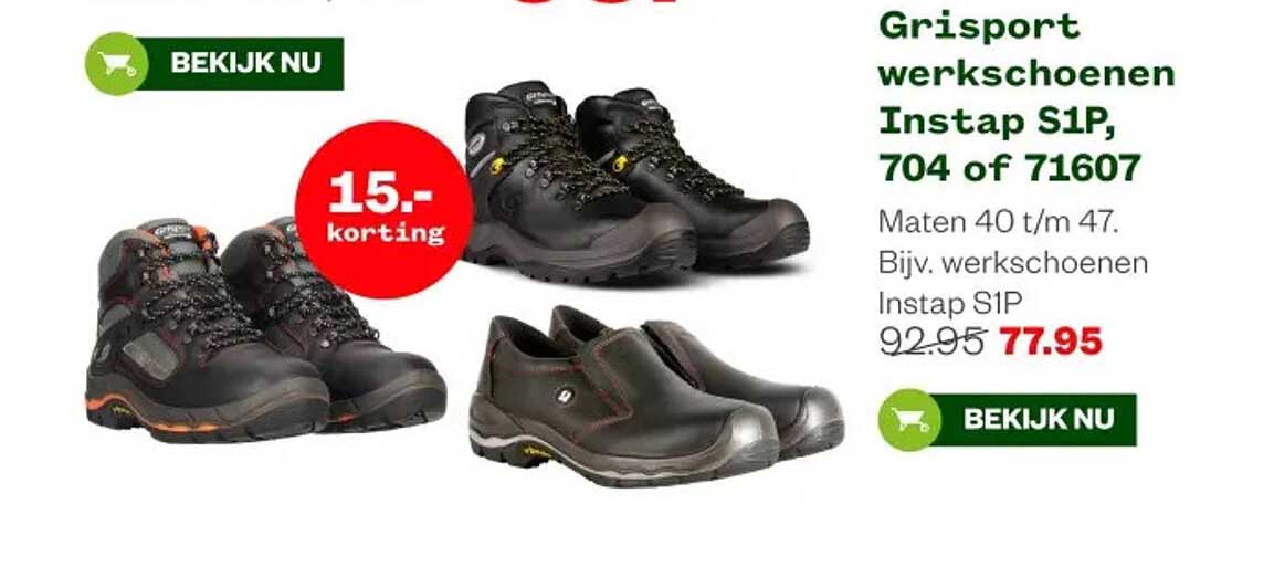 Grisport werkschoenen Instap S1P, 704 of 71607
