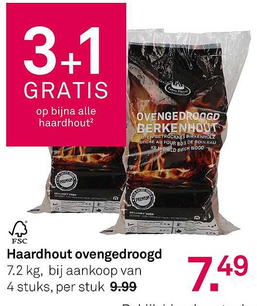 Haardhout ovengedroogd