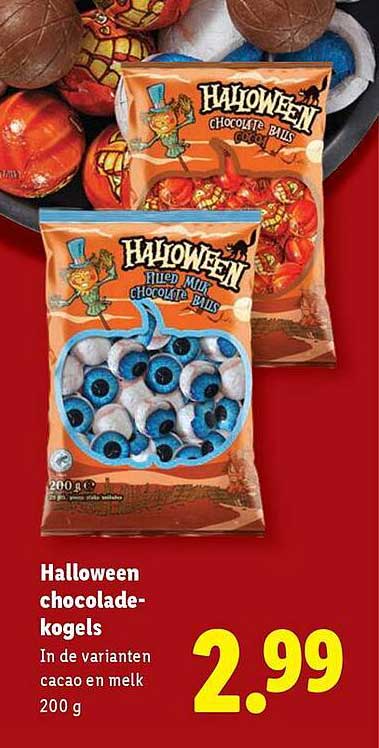 Halloween chocolade-kogels