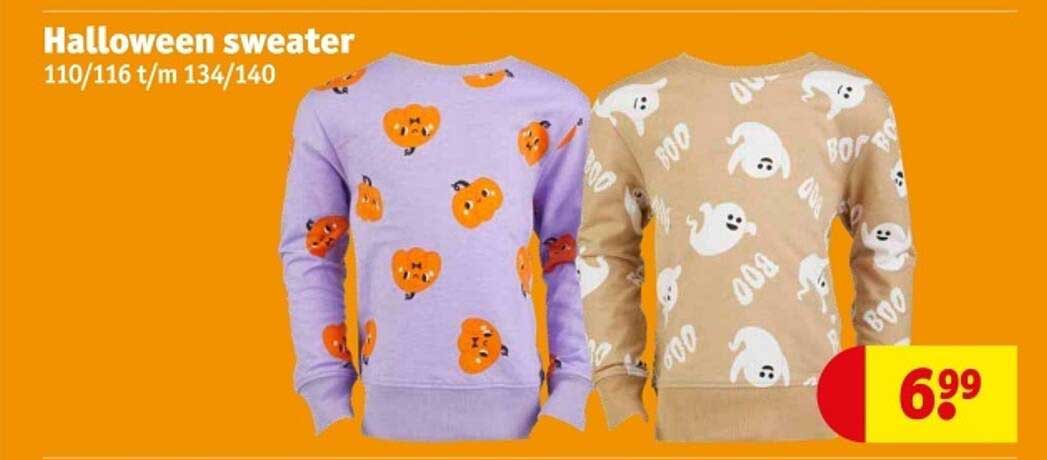Halloween sweater 110/116 t/m 134/140