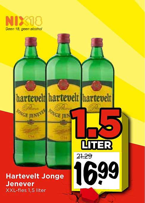 Hartevelt Jonge Jenever XXL-fles 1,5 liter