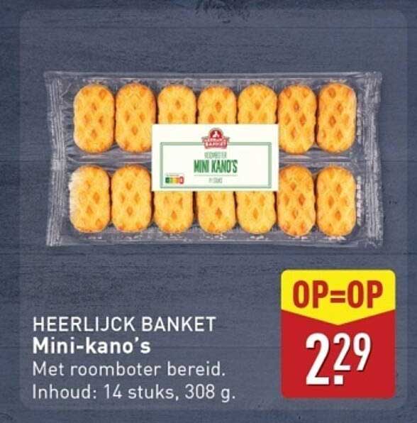 HEERLIJK BANKET Mini-kano's
