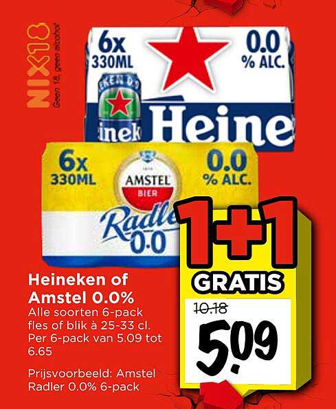 Heineken of Amstel 0.0%