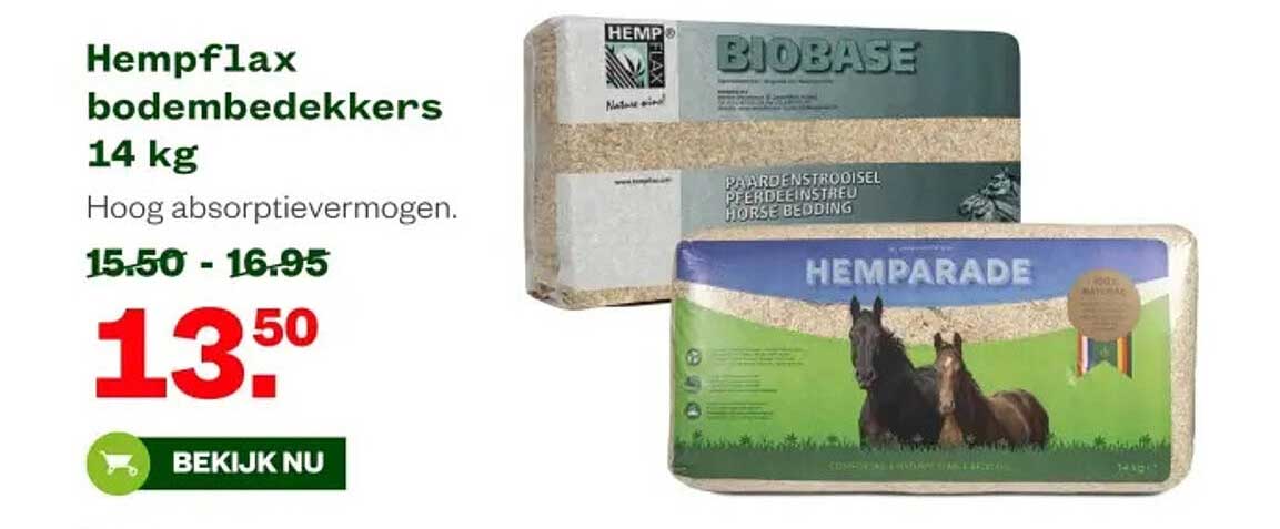 Hempflax bodembedekkers 14 kg