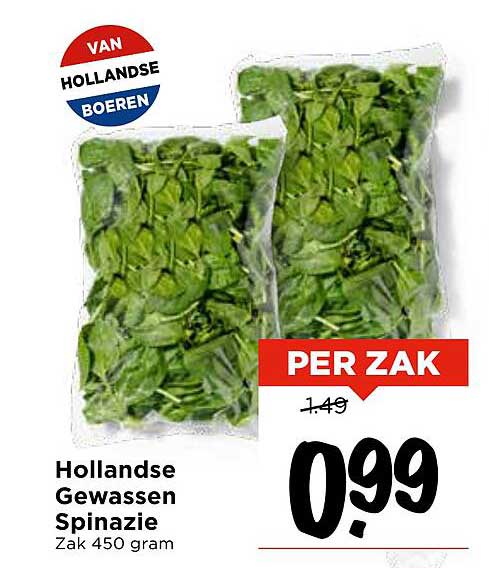 Hollandse Gewassen Spinazie