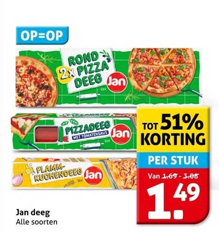 Jan deeg - Alle soorten