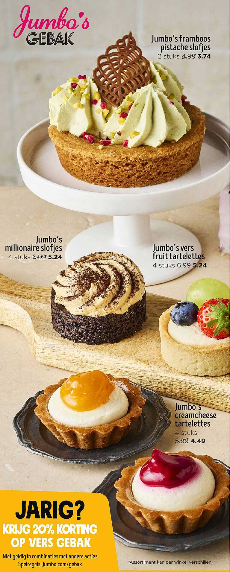 Jumbo's creamcheese tartlettes