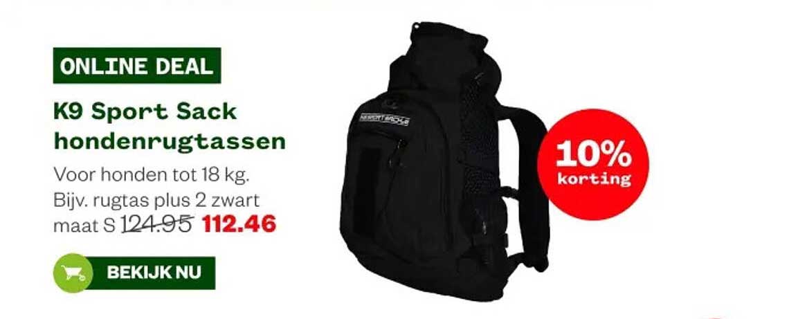 K9 Sport Sack hondenrugtassen