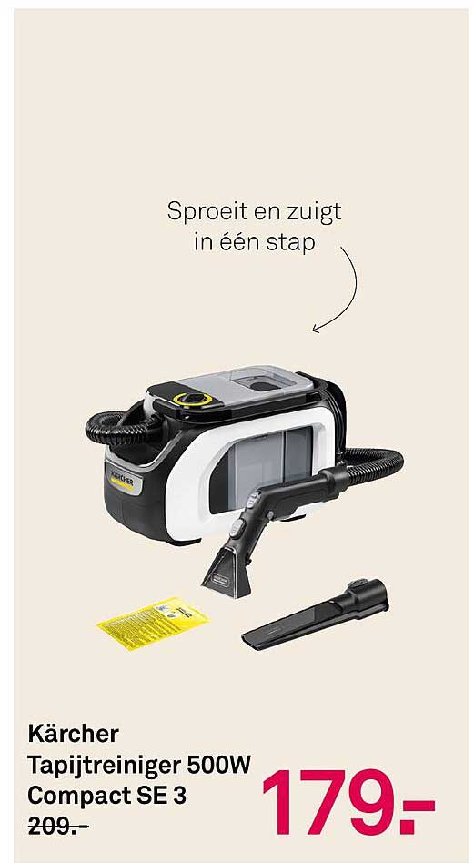Kärcher Tapijtreiniger 500W Compact SE 3