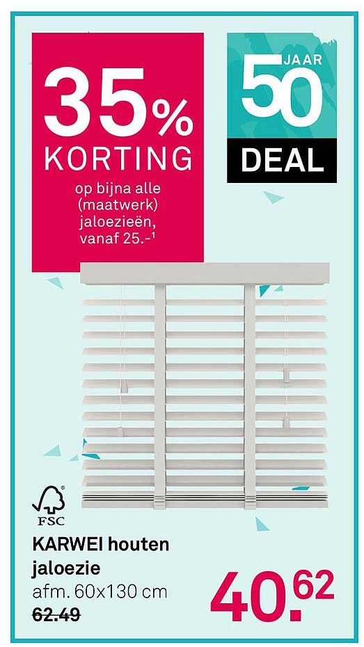 KARWEI houten jaloezie