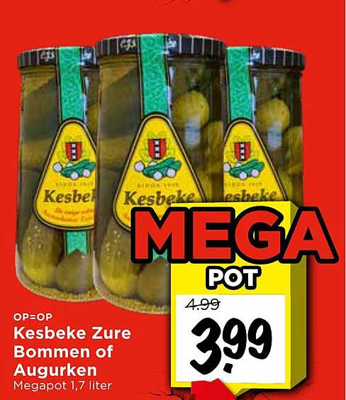 Kesbeke Zure Bommen of Augurken