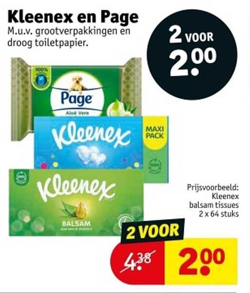 Kleenex en Page