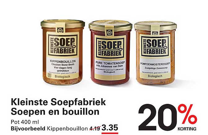 Kleinste Soepfabriek Soepen en bouillon