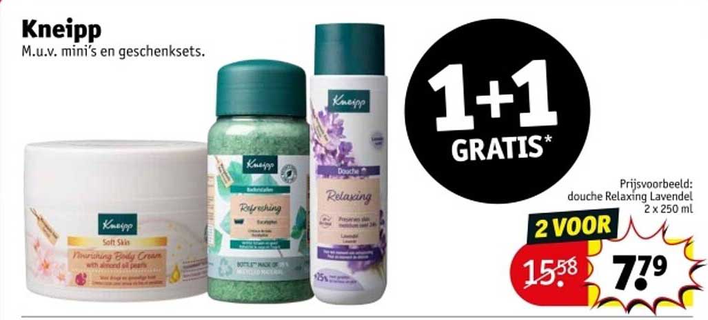 Kneipp 1+1 GRATIS op geselecteerde producten