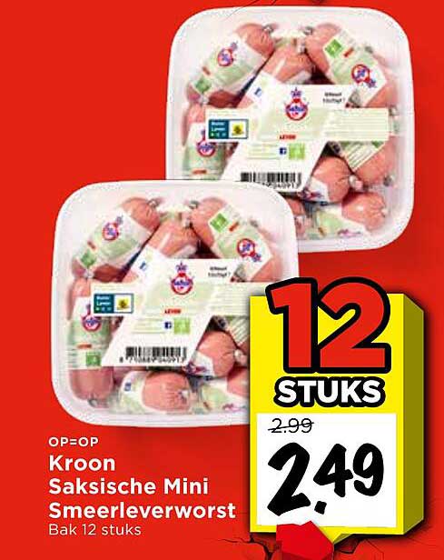 Kroon Saksische Mini Smeerleverworst