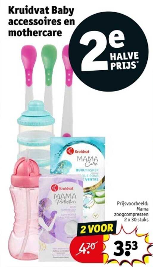 Kruidvat Baby accessoires en mothercare 2e HALVE PRIJS
