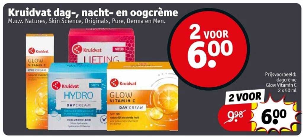 Kruidvat dag-, nacht- en oogcrème