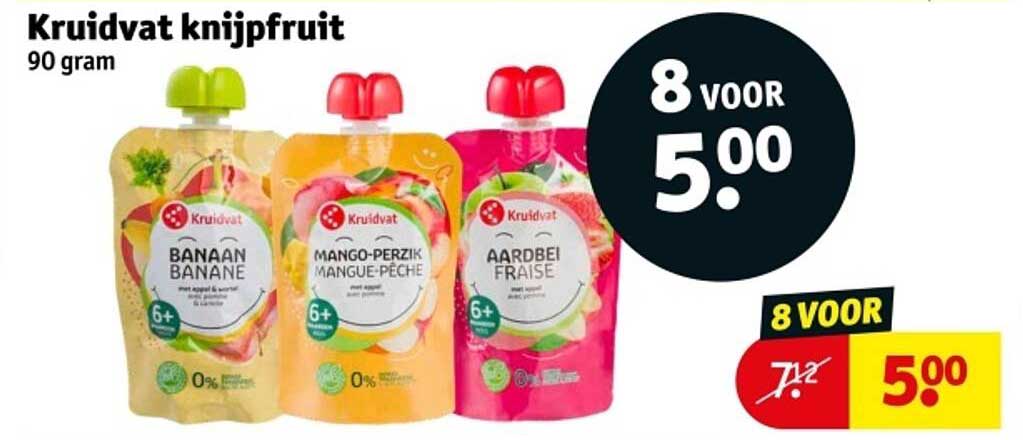 Kruidvat knijpfruit 90 gram