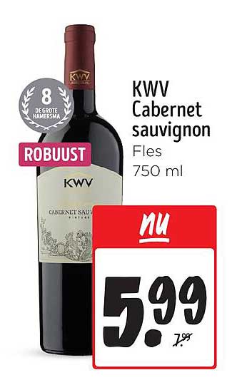 Kwv Cabernet Sauvignon Fles 750 ml