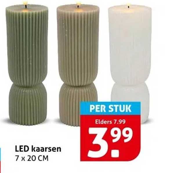 LED kaarsen 7 x 20 CM