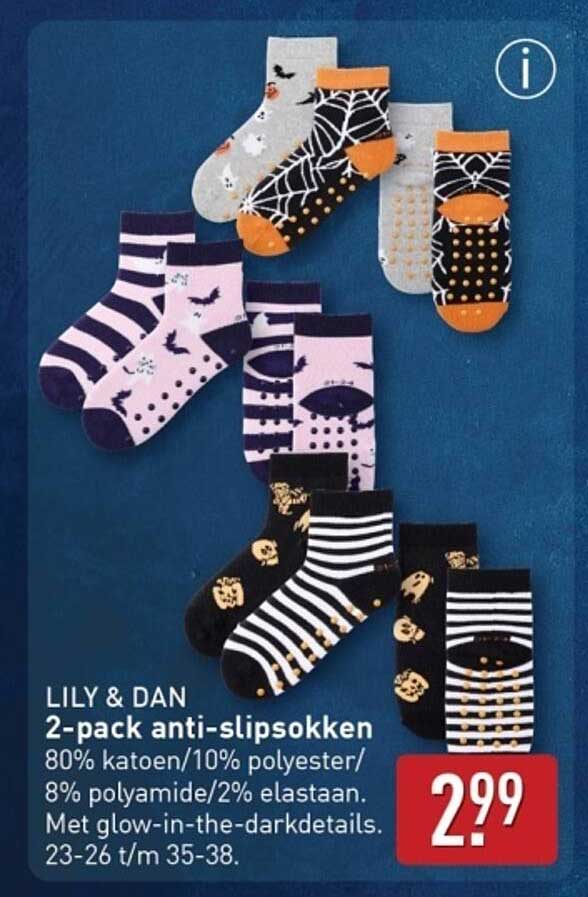 LILY & DAN 2-pack anti-slipsokken