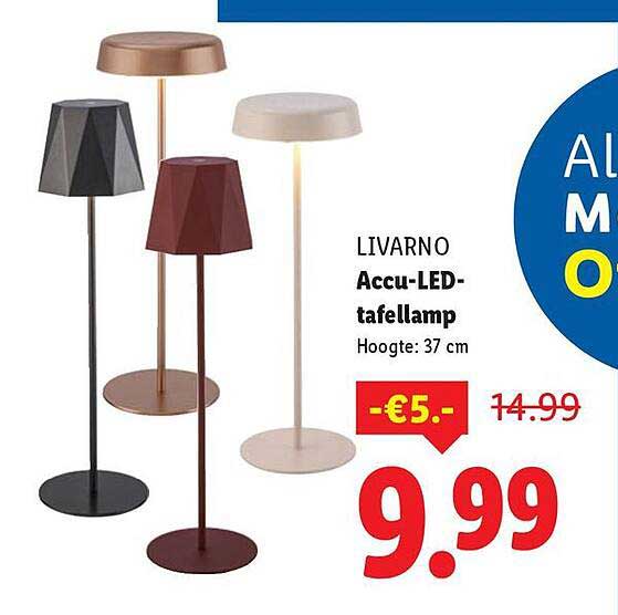 LIVARNO Accu-LED-tafellamp