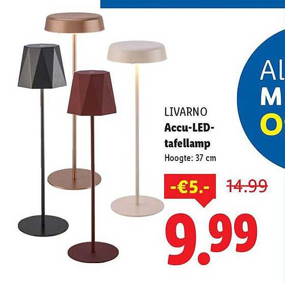 LIVARNO Accu-LED-tafellamp