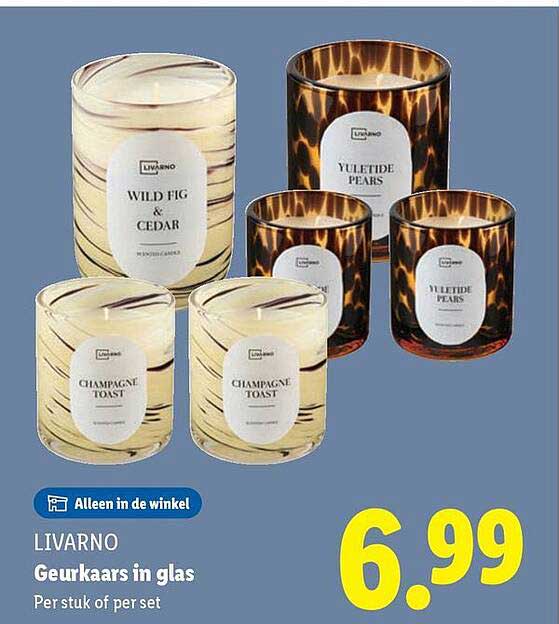 LIVARNO Geurkaars in glas