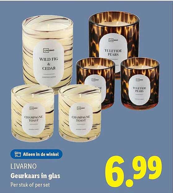 LIVARNO Geurkaars in glas