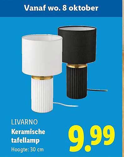 LIVARNO Keramische tafellamp