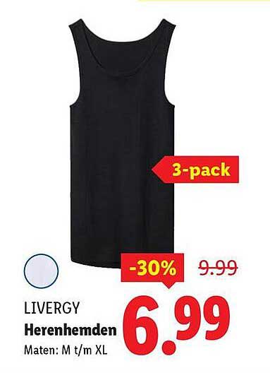 LIVERGY Herenhemden 3-pack