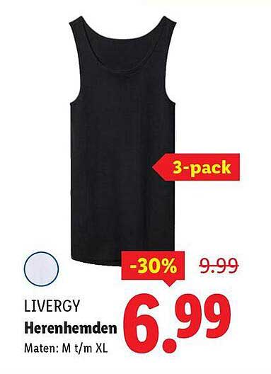 LIVERGY Herenhemden 3-pack