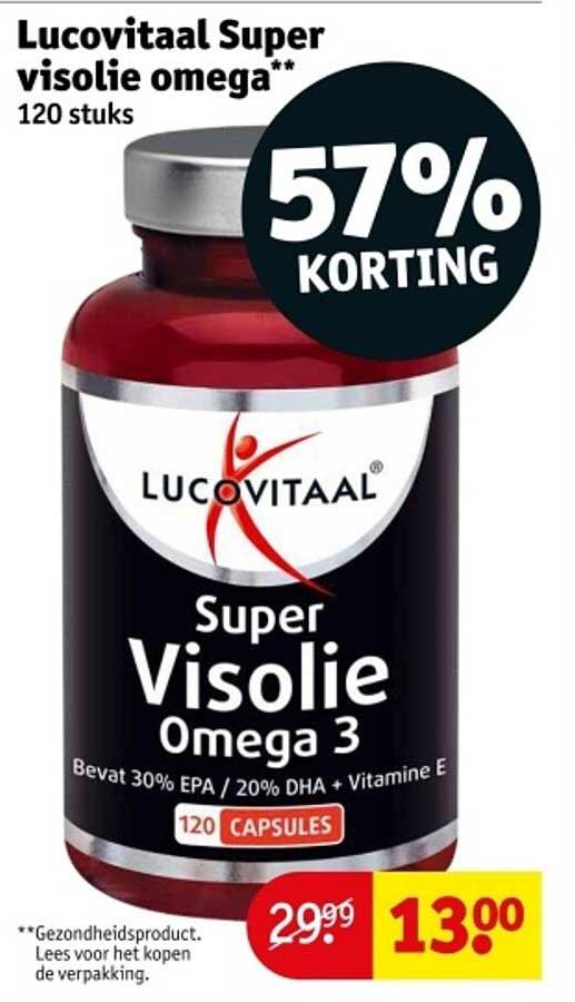 Lucovitaal Super visolie omega** 120 stuks