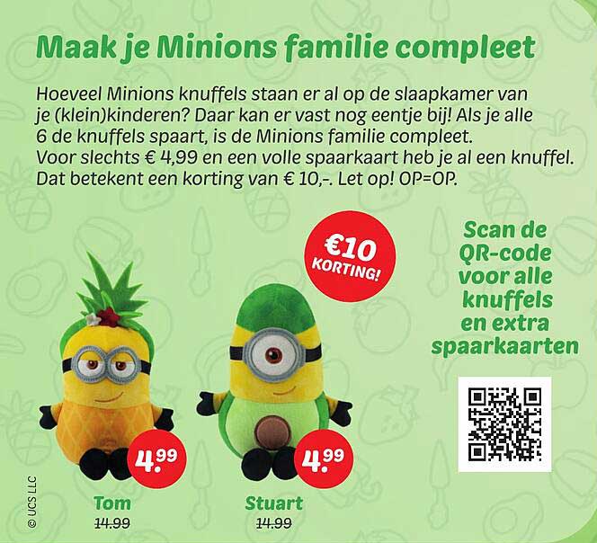 Maak je Minions familie compleet
