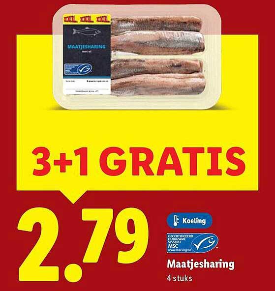 Maatjesharing 4 stuks