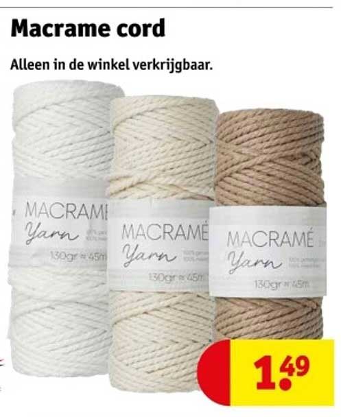 Macrame cord