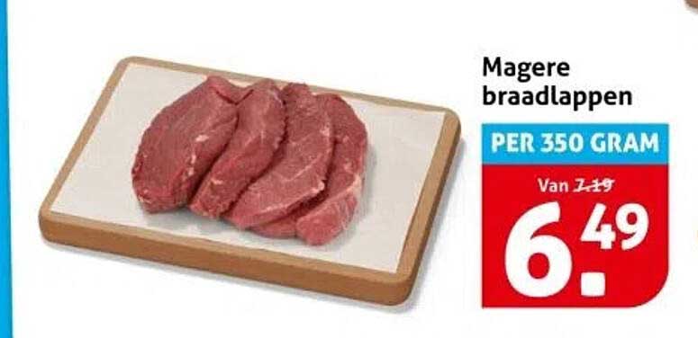 Magere braadlappen