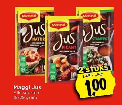 Maggi Jus Alle soorten 18-29 gram