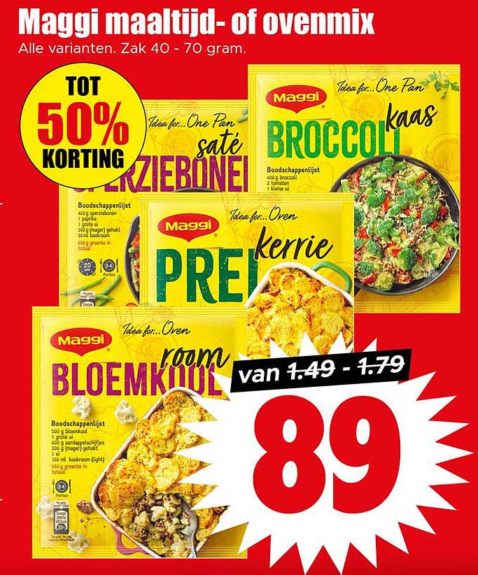 Maggi maaltijd- of ovenmix