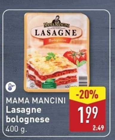 MAMA MANCINI Lasagne bolognese 400 g.