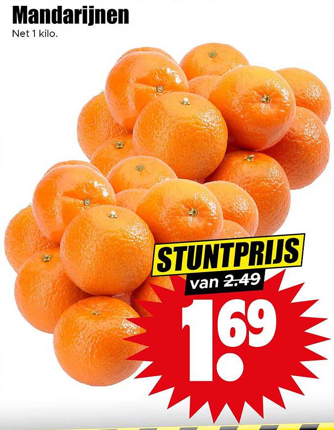 Mandarijnen - Stuntprijs van 2.49 voor 1.69