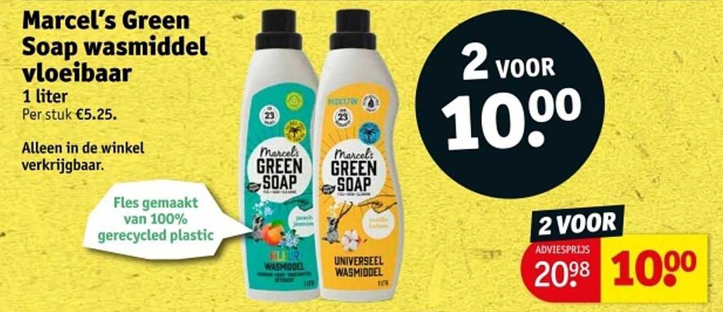 Marcel’s Green Soap wasmiddel vloeibaar