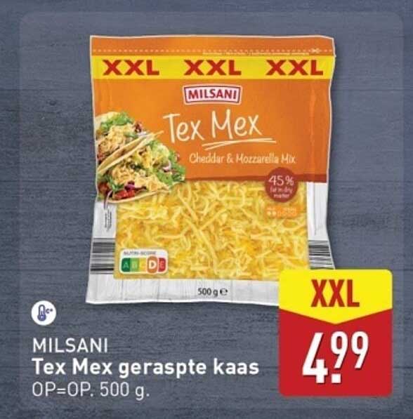 MILSANI Tex Mex geraspte kaas