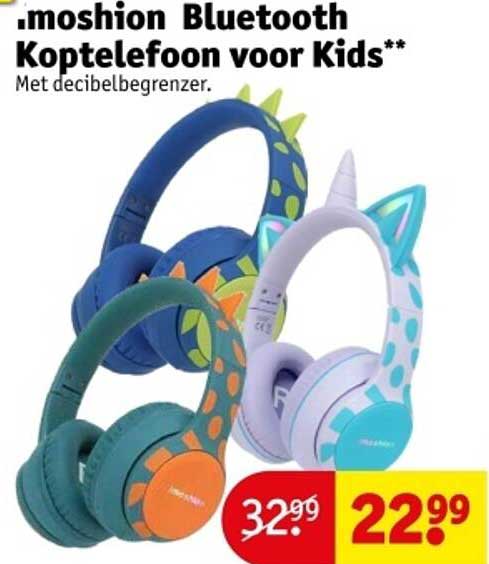 moshion Bluetooth Koptelefoon voor Kids**